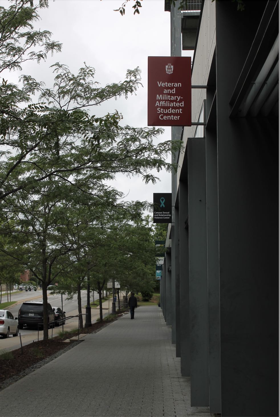 Outside the Veterans and Military Affiliated Center